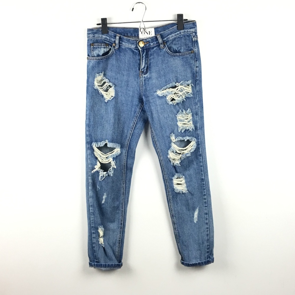 One Teaspoon Distressed Awesome Baggies Size 25